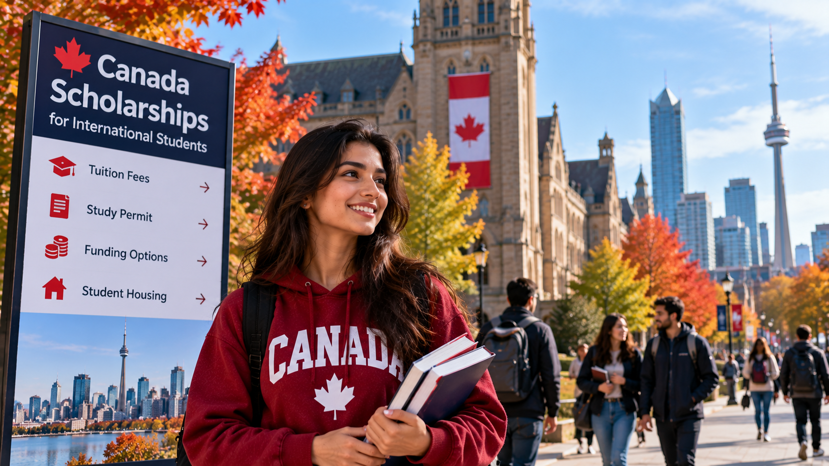 Canada Scholarships for International Students: Tuition Fees, Study Permit, Funding & Student Housing