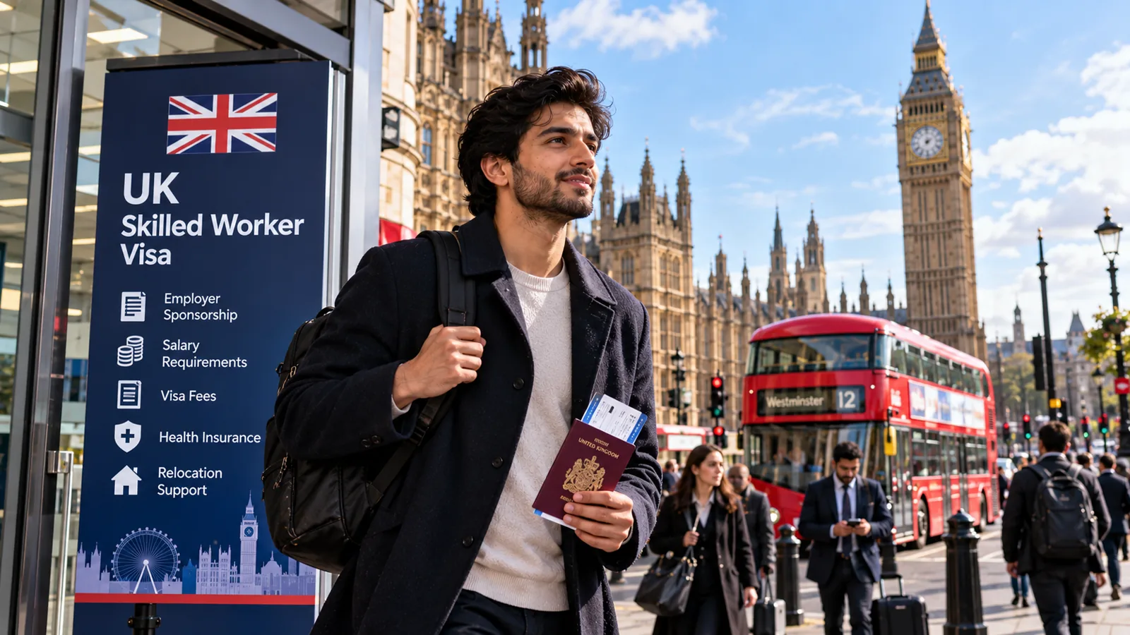 UK Skilled Worker Immigration Sponsorship, Salary Requirements, Visa Fees, Insurance & Relocation Costs