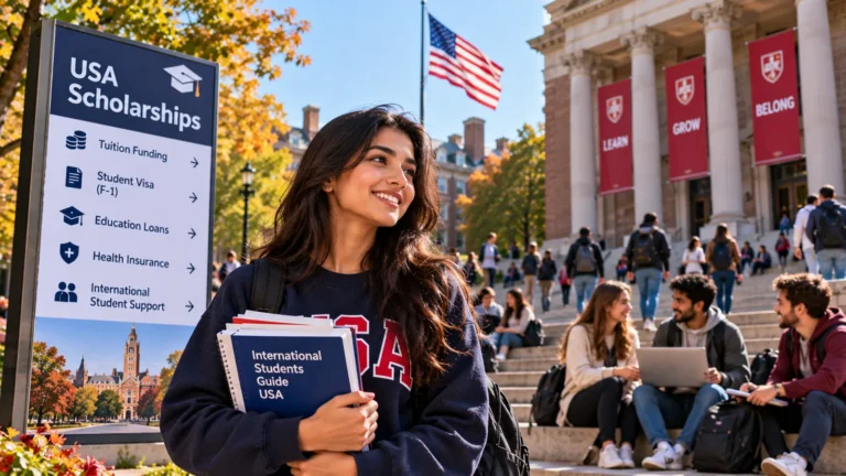 USA Scholarships for International Students: Tuition Funding, Student Visa, Education Loans & Health Insurance